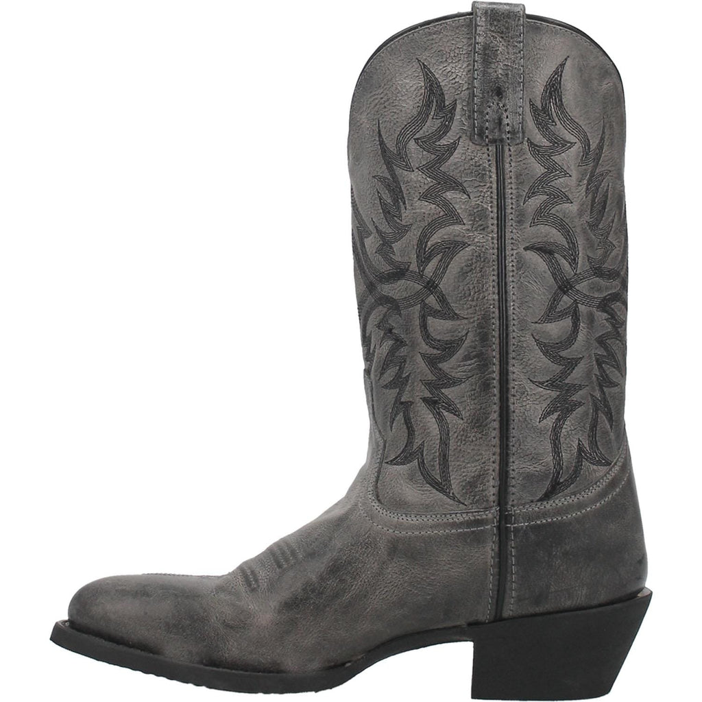 Laredo Men's Harding Grey Leather Cowboy Boots 68457