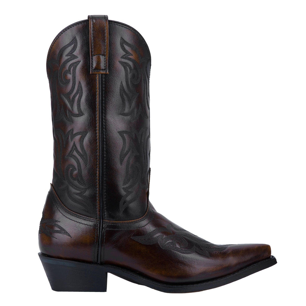 Laredo Men's Hawk Burnished Gold Leather Cowboy Boots 6862