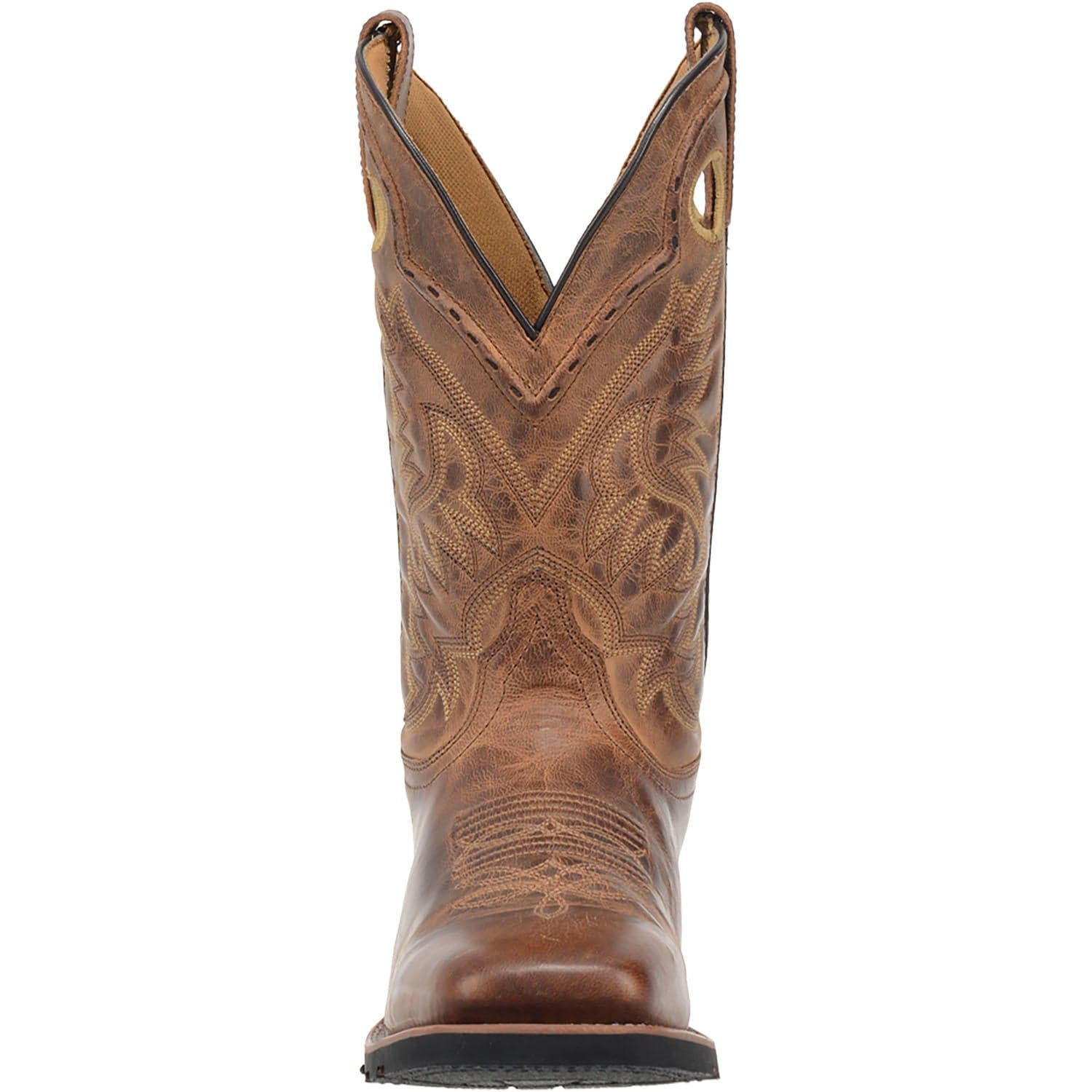 Laredo Men's Kane Distressed Tan Cowboy Boots 7812