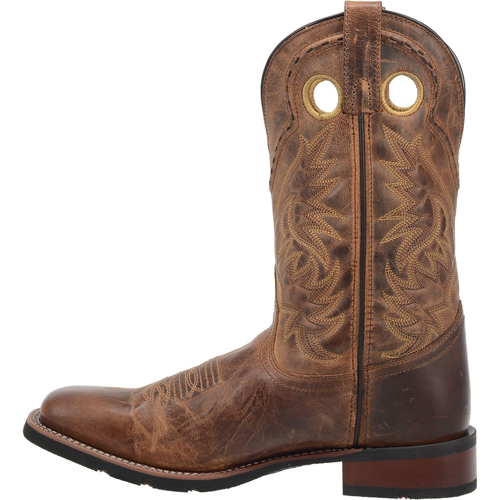 Laredo Men's Kane Distressed Tan Cowboy Boots 7812