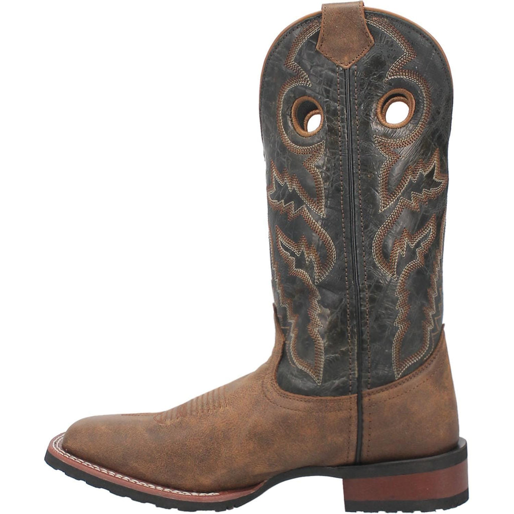 Laredo Men's Kosar Tan/Black Leather Cowboy Boots 7937