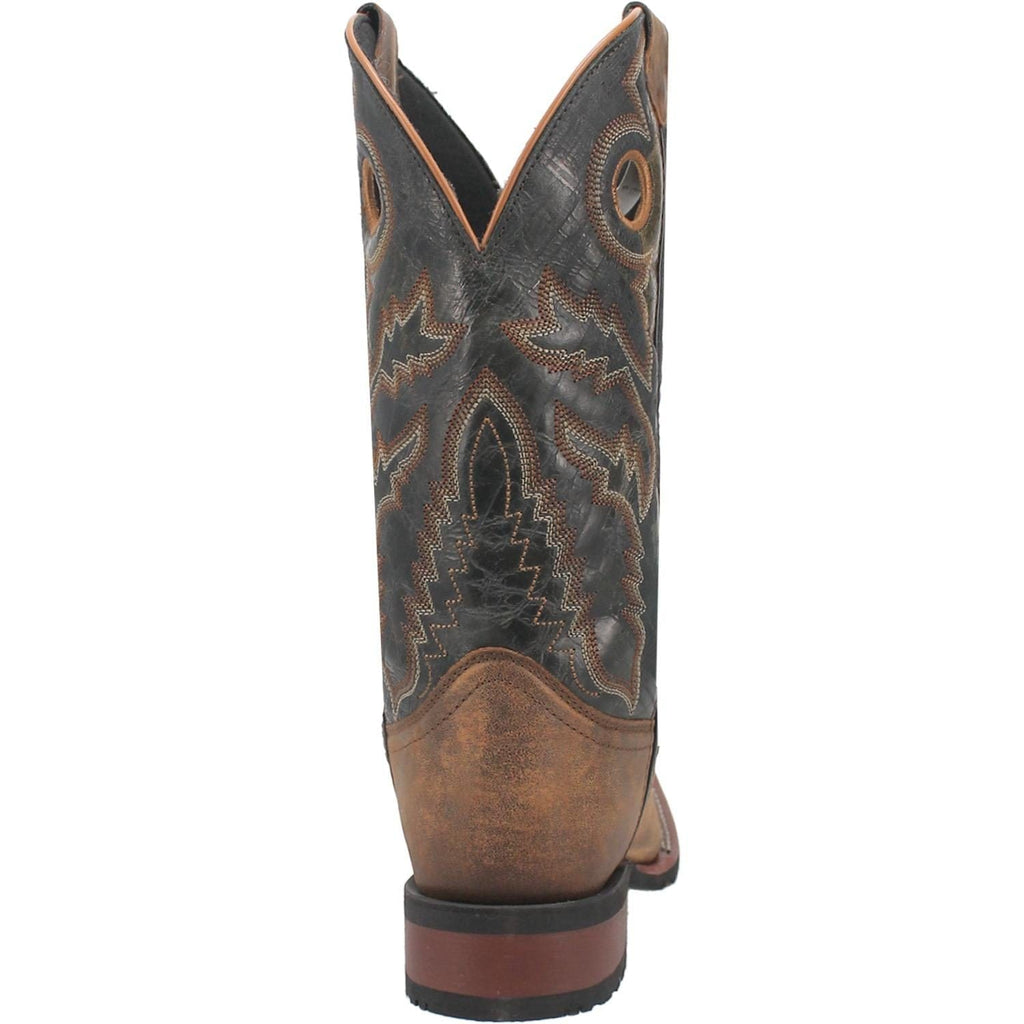Laredo Men's Kosar Tan/Black Leather Cowboy Boots 7937