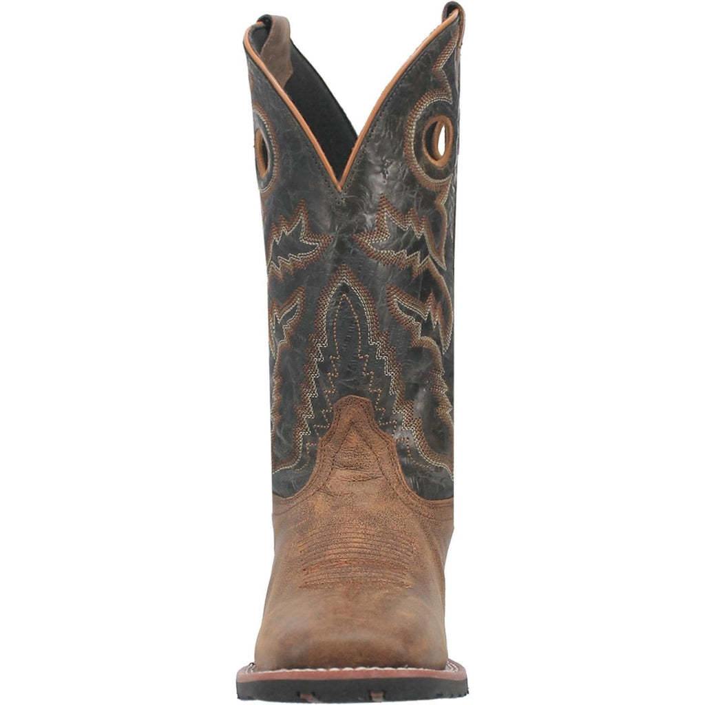 Laredo Men's Kosar Tan/Black Leather Cowboy Boots 7937