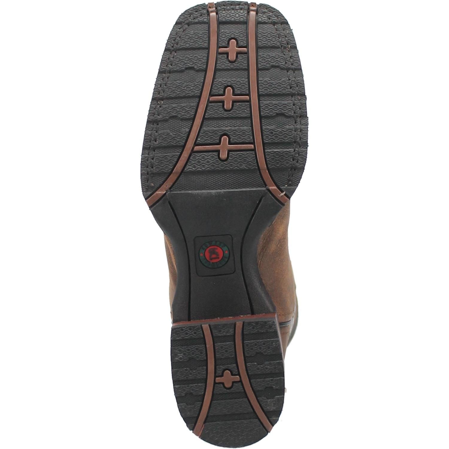 Laredo Men's Kosar Tan/Black Leather Cowboy Boots 7937