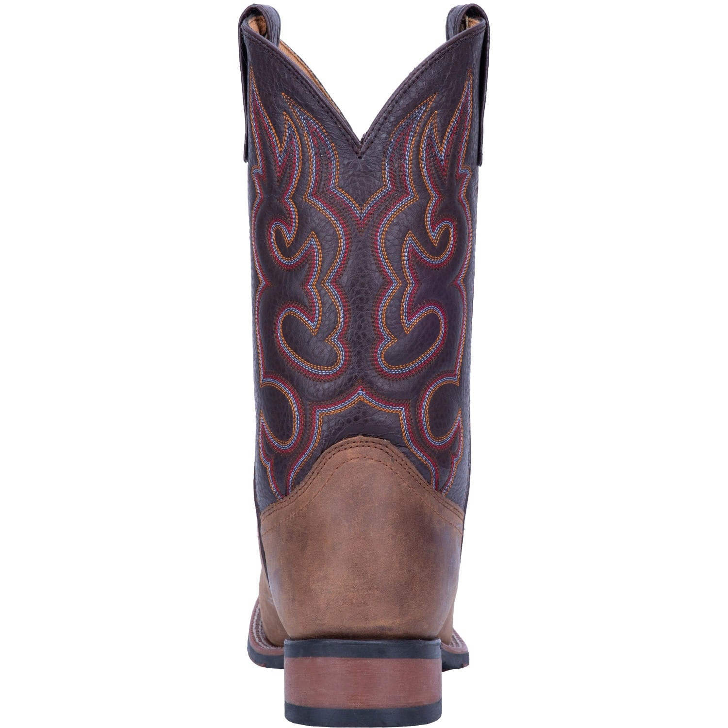 Laredo Men's Lodi Taupe/Chocolate Leather Cowboy Boots 7898