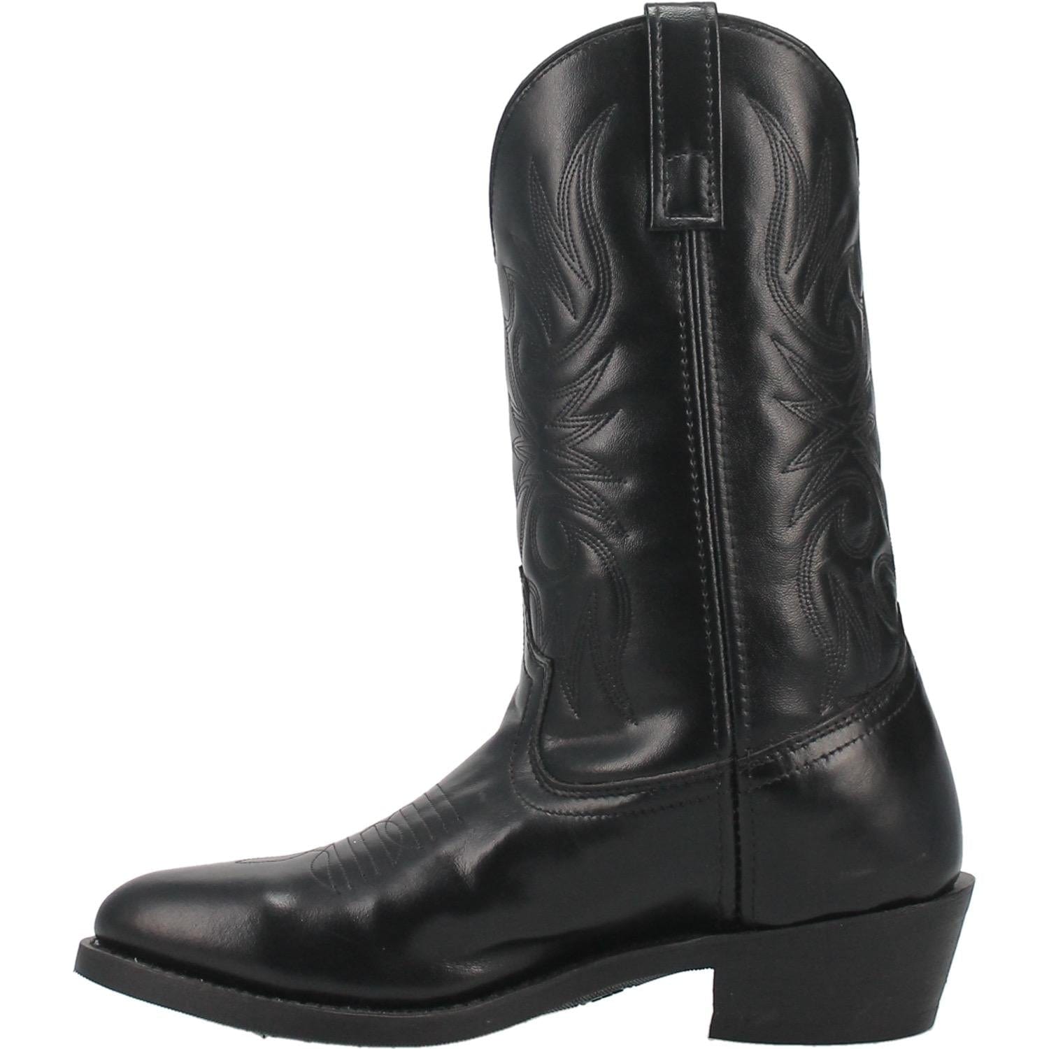 Laredo Men's Paris Black Leather Cowboy Boots 4240
