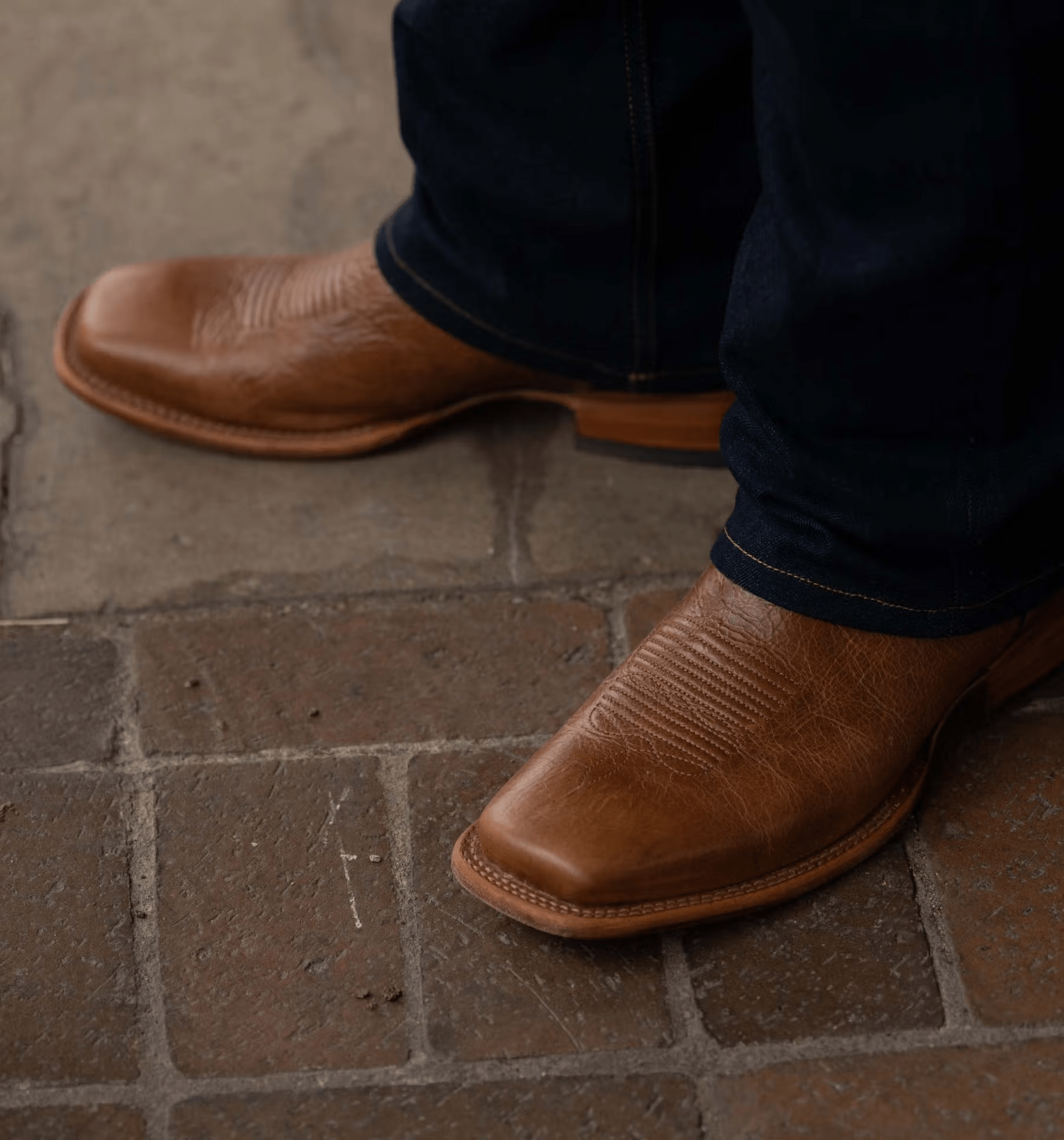 Tecovas Men's The Doc Tan Bison Cowboy Boots
