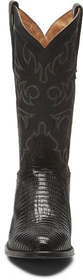 Tony Lama Men's 1911 Nacogdoches Teju Lizard Black Round Toe Cowboy Boots TL5150